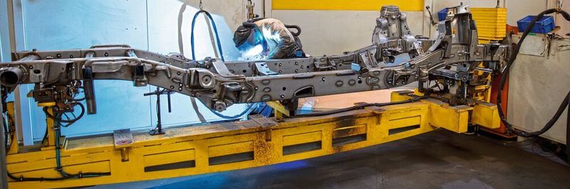 4,2 Meter langer Fahrwerksrahmen des Mercedes G.