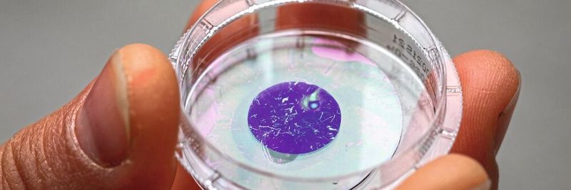 Eine vollkommen neue Art von Implantat: Hauchdünne und lichtsensitive Pigmentfolien, beispielsweise zur Stimulation von Nervenzellen.