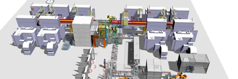 SW modelliert, simuliert, visualisiert, analysiert und optimiert komplexe Fertigungslinien mit Hilfe von Tecnomatix Plant Simulation.