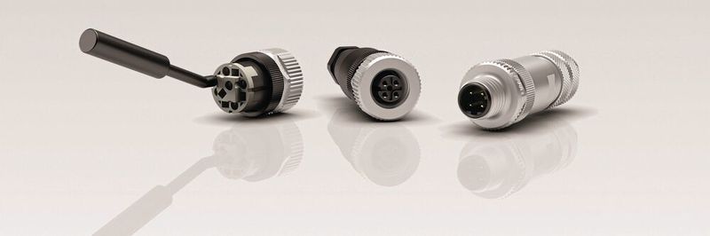 M12-Schnellanschlusstechnik:
Die Käfigzugfeder-Anschlusstechnik
bietet gegenüber der Schraubklemmtechnik
zahlreiche Vorteile bei der Konfektion im Feld.