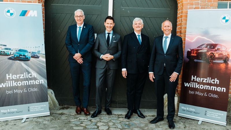Sind zufrieden mit dem Geschäftsjahr 2021 (v. l.): Die beiden Geschäftsführer Ralf Pohlmann und Christian Rönsch sowie die Gesellschafter Michael May und Hans Otto Olde.