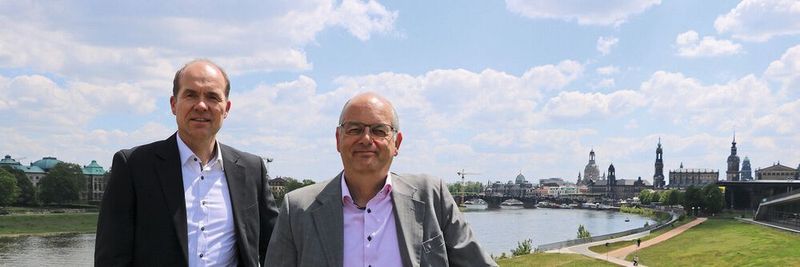 Nahinfrarot-Spektroskopie: Die Geschäftsführer von HiperScan Alexander Wolter und Michael Thoma.