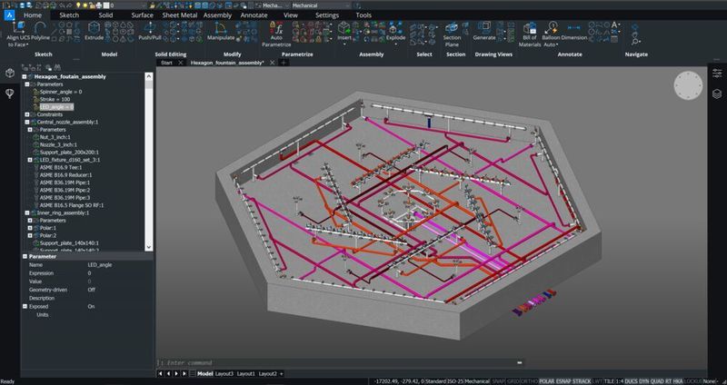 Brics-CAD Mechanical ist ein vollständiger Werkzeugkasten für den Maschinenbau.