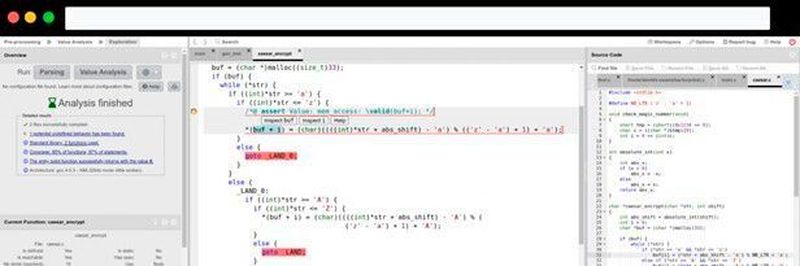 Der TrustInSoft Analyzer erkennt kritische Schwachstellen rein mathematisch.