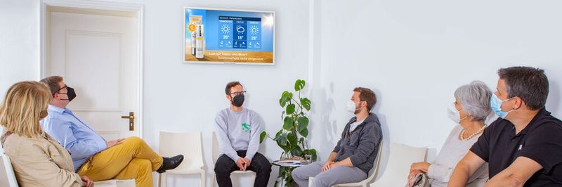 Acht Millionen Zuschauer erreicht das Digital-out-of-Home-Netzwerk von „TV-Wartezimmer“ laut Anbieter jeden Monat