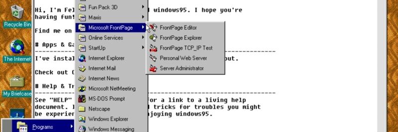 Zugriff auf Windows 95 direkt in Windows 10/11, Linux und macOS