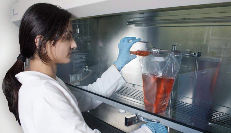 Meissner’s FlexFill single-use biocontainer transfer assemblies. (Picture: Meissner)