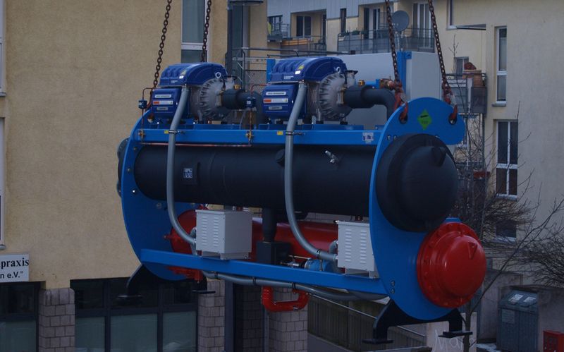 Das Rechenzentrum bekommt einen Radial-Turbo-Kompressor eingesetzt.