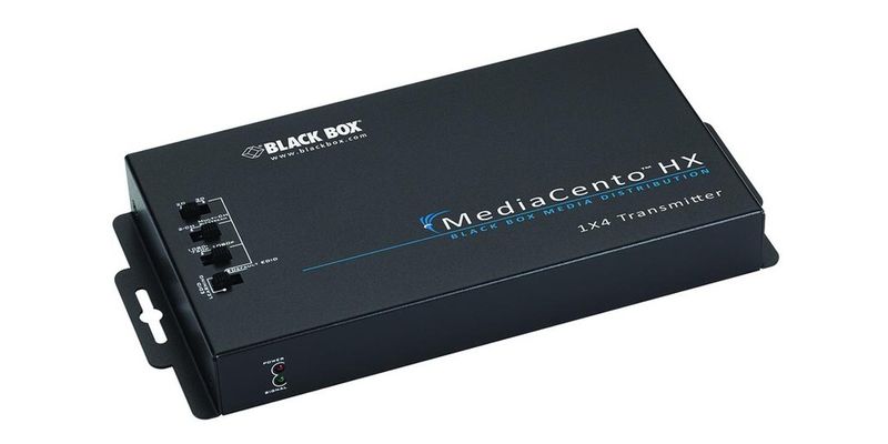 Der Mediacento HX ist laut Hersteller Black Box in der Lage, 7.1-HD-Signale verlustfrei über CATx-Kabel zu übertragen.