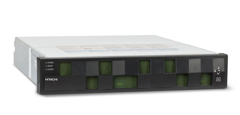 Hitachi Universal Storage in der Basiskonfiguration mit 12 Laufwerken.