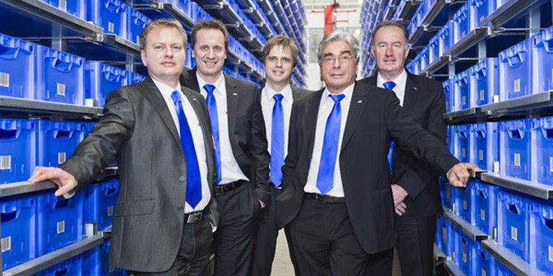 Erwarten auch im laufenden Jahr ein zweistelliges Wachstum (v.l.): Mark Aberle, Andreas Ebert, Achim Aberle, Wilfried Aberle und Volker Knuff.