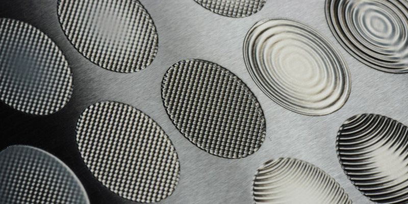 This mould tool surface with variable structures was produced by laser remelting.