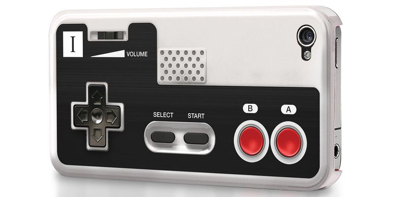 Das Cover „Retro Controller" lässt das iPhone auf der Rückseite wie einen alten Spiele-Controller aussehen.