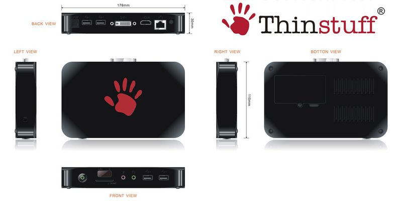 Die Thinstuff RemoteFX Thin Clients sollen unter 200 Euro kosten.