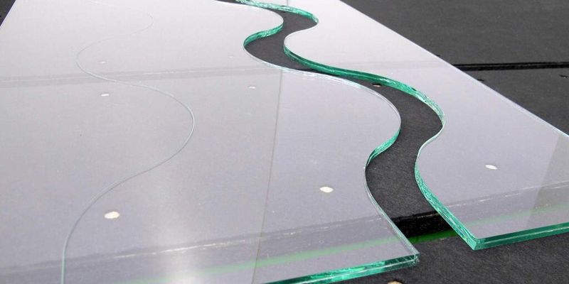 Modellschnitt: Ein neues Verfahren ermöglicht es, Sicherheitsglas in beliebigen Formen zu trennen.