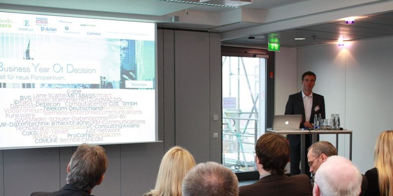 Carsten Heidbrink, Channel-Chef von Cisco, auf dem Partnertag in München.