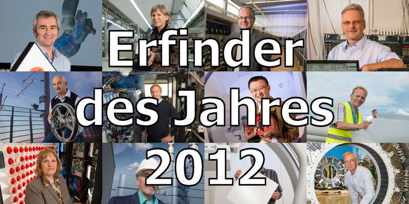 Siemens ehrt zwölf besonders erfolgreiche Forscher und Entwickler als Erfinder des Jahres 2012