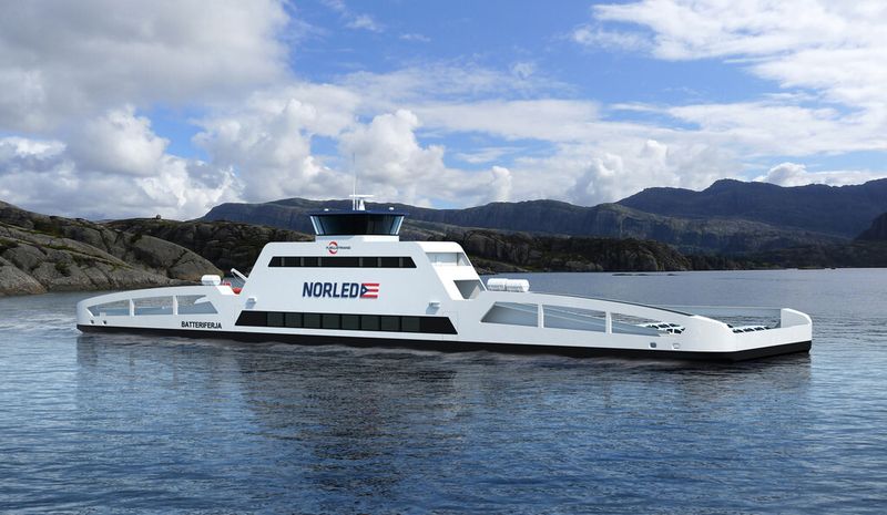Das neue Fährschiff hat nur halb so viel Gewicht wie derzeitige Fährschiffe in dieser Grösse.