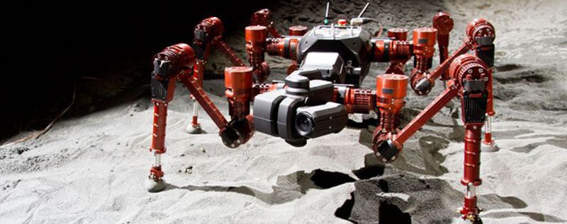 Der Körper des Kletterroboters ist biologisch inspiriert. Ameisenähnlich bewegt er sich geschickt in Felsspalten und schwierigem Gelände.