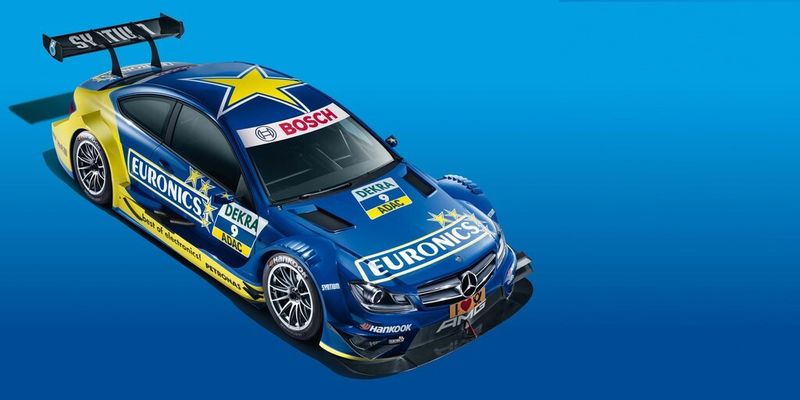 Euronics sponsert die Deutsche Tourenwagen Meisterschaft.