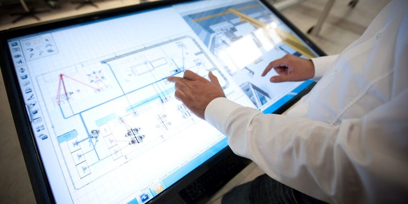 Multimediaeinsatz bei der Planung und Steuerung von Produktions- und Logistikprozessen.
