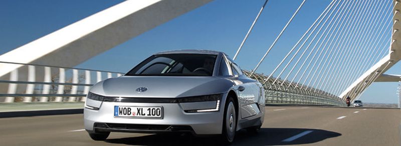 Der VW XL1: das Hybridfahrzeug braucht nur 0,9 Liter Sprit auf 100 Kilometern