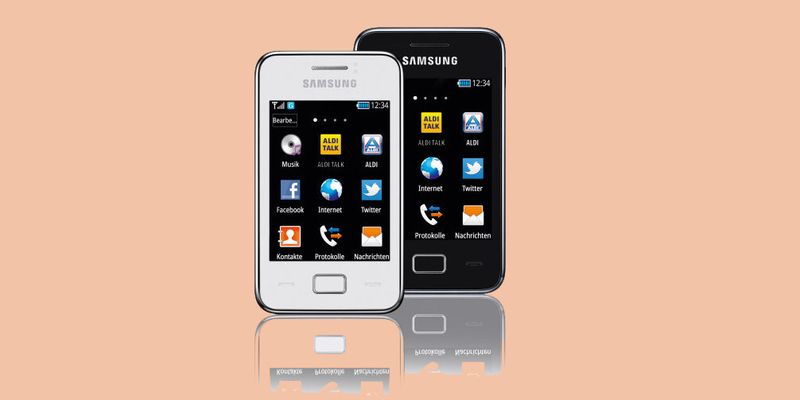 Mehr Handy als Smartphone: Das Samsung Star 3, das es bei Aldi Nord zu kaufen gibt, eignet sich nicht zum Daddeln.