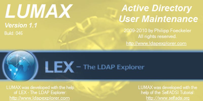 Die Freeware Lumax basiert auf der LDAP Browser Enginge. Auf dieser setzt auch das kostenpflichtige Tool LEX – The LDAP Explorer von CerroTorre Software auf.