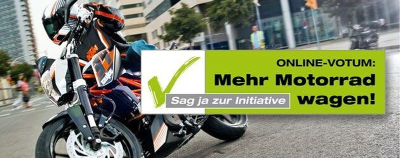 Mehr Motorrad wagen: Die Online-Petition „Sag Ja zu Moped und Motorrad“ von »bike und business«.