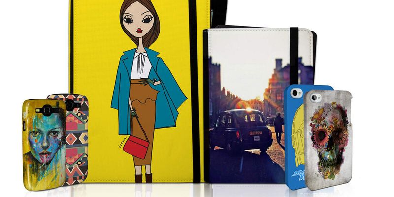 Taschen und Hüllen in individuellem Design.