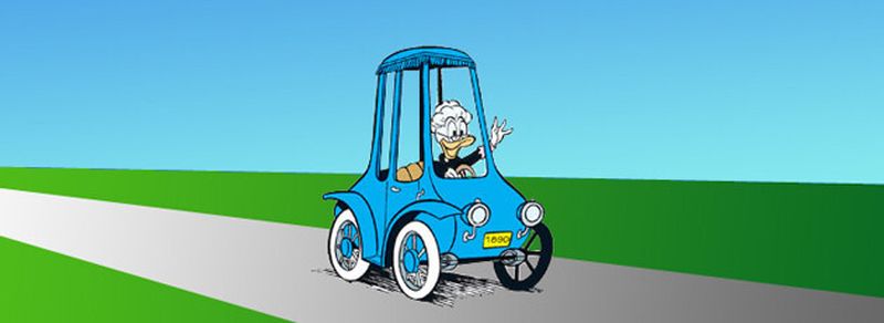 Endlich kann Donald Ducks Großmutter ihr Auto von Detroit Electrics durch ein neues ersetzen: nach 70 Jahren Pause fertigt Detroit Electrics nun wieder Elektroautos