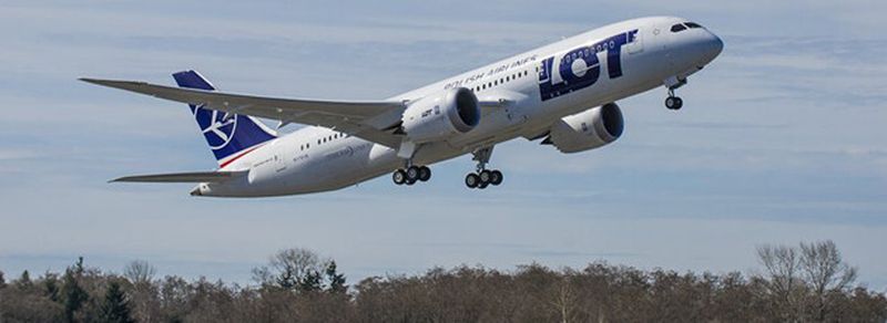 Die Boeing 787 der polnischen Fluggesellschaft LOT: Mit ihr wurden die letzten Aklkutests absolviert