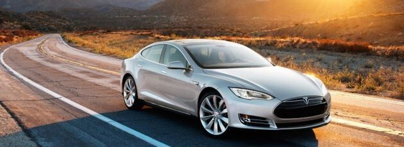 Das Tesla Model S.