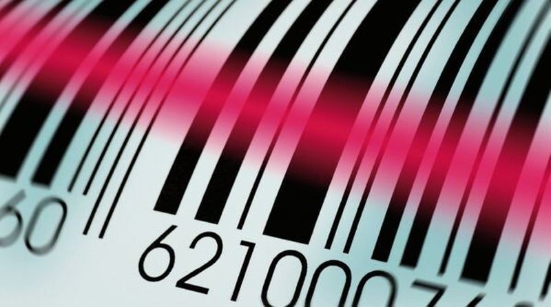 RFID-Etikett: Im Unterschied zum Barcode- können RFID-Drucker auch die Tags geeigneter Etiketten mit Informationen beschreiben.