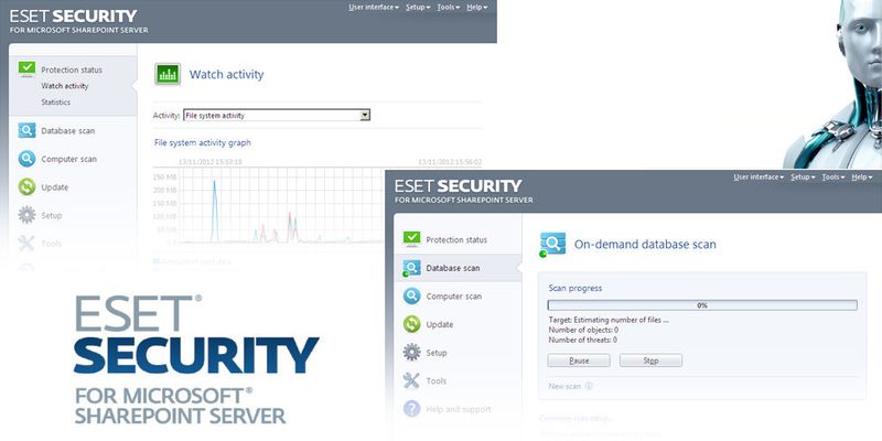 Eset Security für Microsoft SharePoint Server ist speziell auf Datenbank-Scans ausgerichtet.