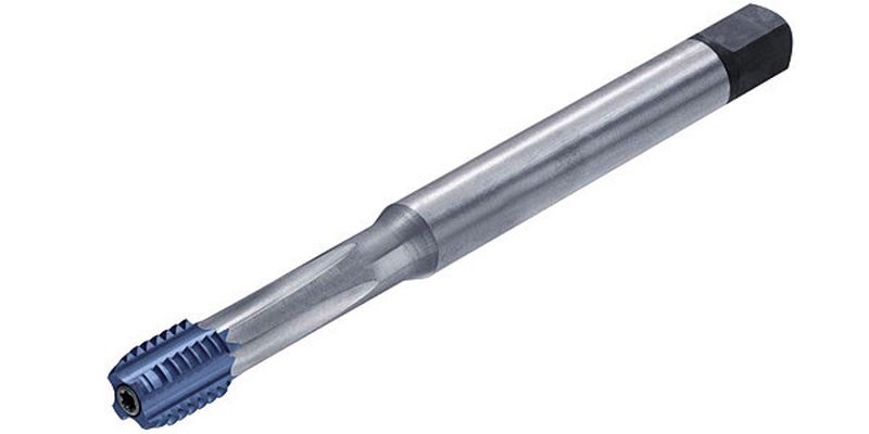 Bild 1: Der modulare Gewindebohrer Xchange erlaubt höhere Schnittgeschwindigkeiten bei gleichzeitig gesteigerten Standzeiten.