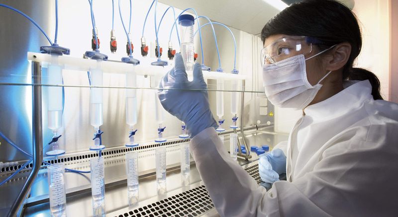 Quality Control of Virus Filters: Biopharmaceutical companies check the filterability of their product, such as monoclonal antibodies, initially by performing lab-scale test series. In these series, they filter their product using different membrane types and check the flow rates, total throughput and binding capacity to determine the optimal membrane and filter area for their product and particular process step. During in-house quality control, the virus-retentive membrane is also routinely tested for its capacity to retain viruses.