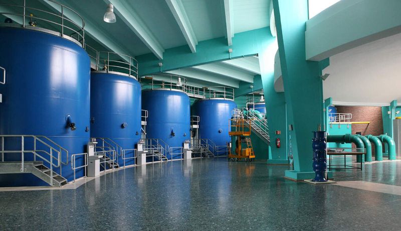 Filteranlagen im Wasserwerk Am Staad der Stadtwerke Düsseldorf