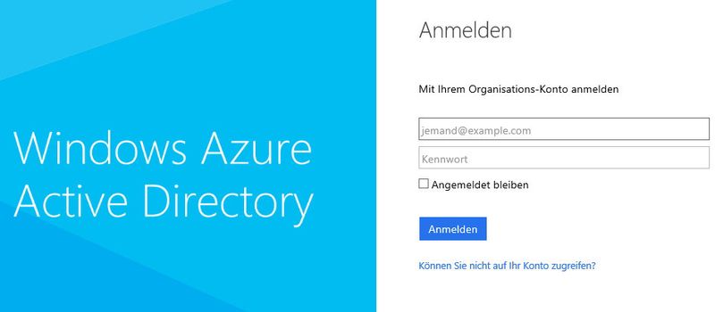 Windows Azure Active Directory bietet Authentifizierung von Clouddiensten