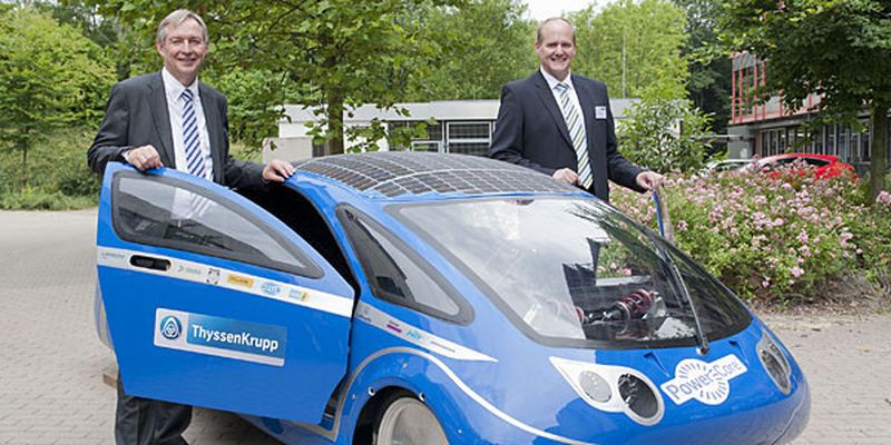 Dank des Einsatzes von Elektroband besitzt der Radnabenmotor des Solar-Car eine hohe Leistungsdichte.