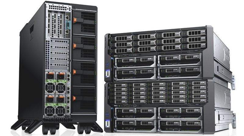 Als Tower oder im Rack-Gehäuse: Dell VRTX.