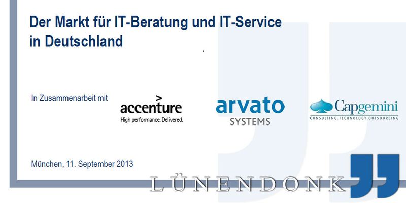 Lünendonk-Studie "Der Markt für IT-Beratung und IT-Service in Deutschland" sieht IT-Budgets für 2014 mit steigender Tendenz.