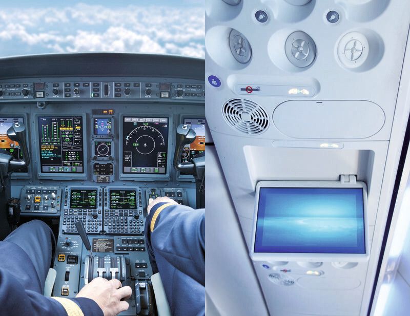 Bild 1: Komplexe Anwendungen im Flugzeug sind nach dem MILS-Konzept aufgebaut, um Sicherheit zu gewährleisten. Dabei laufen kritische und weniger kritische Anwendungen auf derselben Plattform.