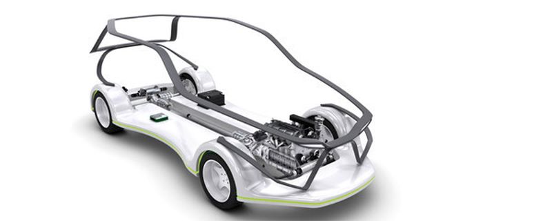In einem Konzeptfahrzeug zeigt Schaeffler auf der IAA seine 48-Volt-Komponenten.