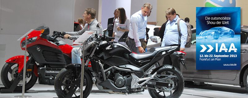 Auf der IAA 2013 in Frankfurt prägten auch Motorräder das Messebild - wenn man genau hinschaute.