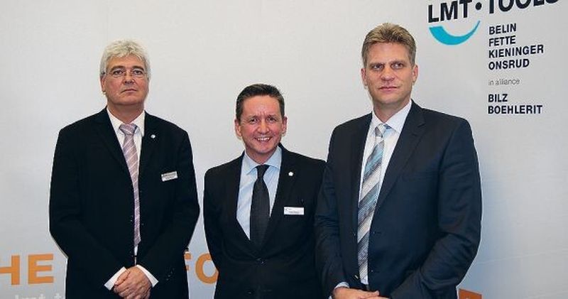 Stellen das Unternehmen global auf: Jochen Eichert, Geschäftsführer LMT Tool Systems, Olaf J. Müller, Sprecher der Geschäftsführung der LMT Group und Matthias Rommel, Geschäftsführer der Division LMT Tools (von links).
