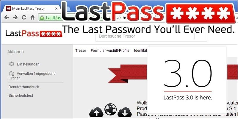 Der Online Passwort-Manager Lastpass bietet in Version 3.0 wenige neue Funktionen, aber ein optisches Redesign, das den Dienst deutlich angenehmer bedienbar macht.