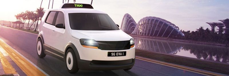 Das Elektrotaxi EVA von TUM Create wurde für den Einsatz in tropischen Megacities konzipiert. Beispielsweise für die asiatische Megametropole Singapur.