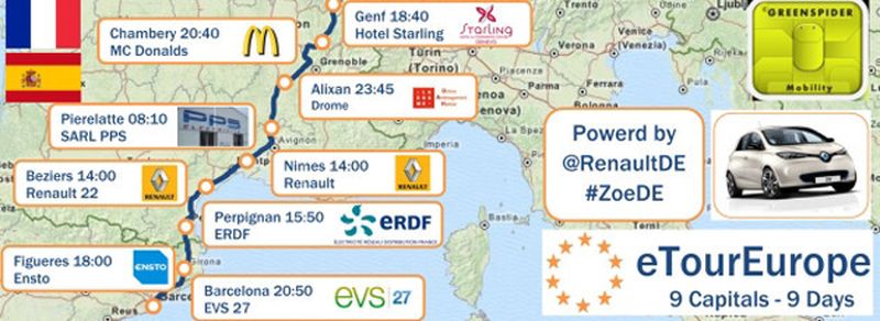 Rein elektrisch unterwegs: Werner Hillebrand-Hansen fuhr 1375 km in 2 Tagen von München nach Barcelona mit dem Renault ZOE