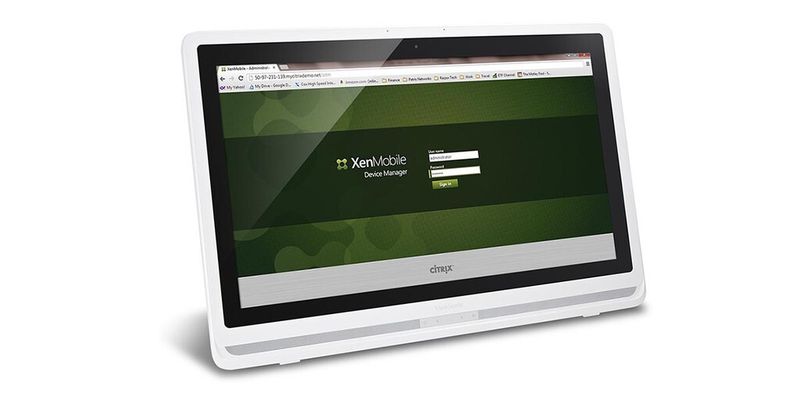 Die Viewsonic-Displays SD-A225 und der hier gezeigte SD-A245 können dank Citrix Xenmobile von der IT zentral verwaltet und kontrolliert werden.